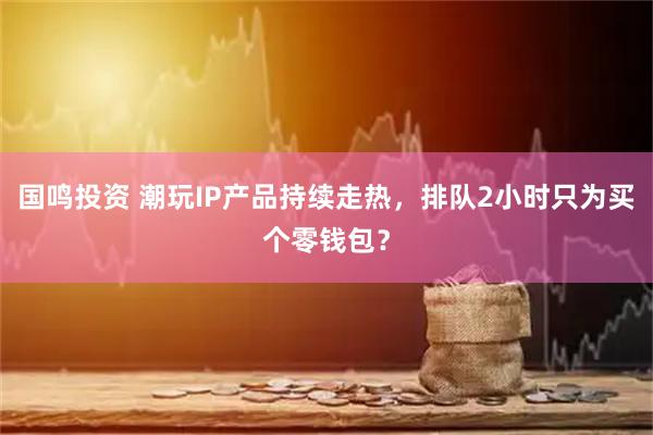 国鸣投资 潮玩IP产品持续走热，排队2小时只为买个零钱包？
